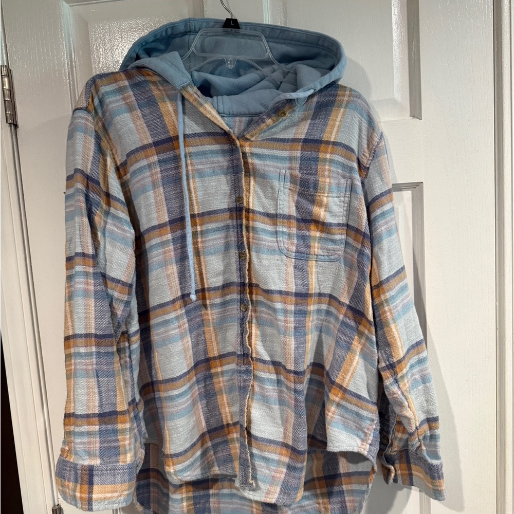 Women’s AE Hooded flannel